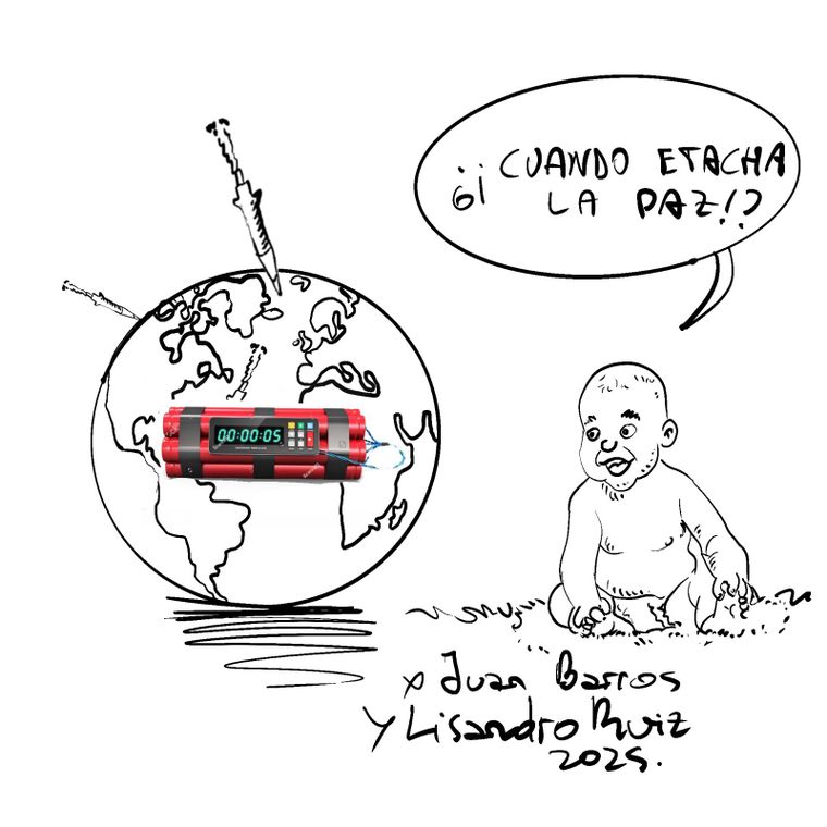 Amamos la paz, queremos la paz.