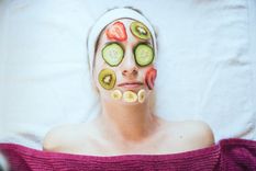 Mascarilla con frutas