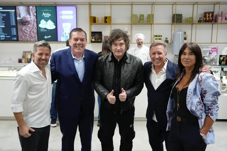 Javier Milei en el Parque Industrial de Mar del Plata