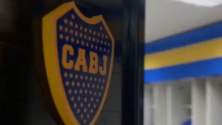 Así luce el vestuario xeneize Foto: Captura video