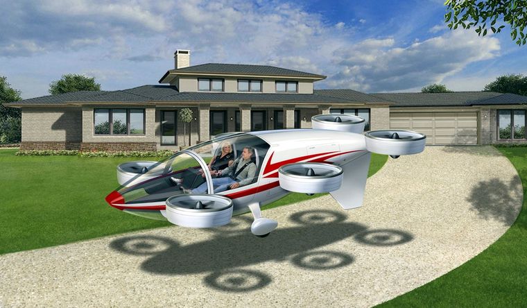 auto eléctrico volador Imagen de cómo será el vehículo eléctrico volador. Foto: Epiphany Transporter