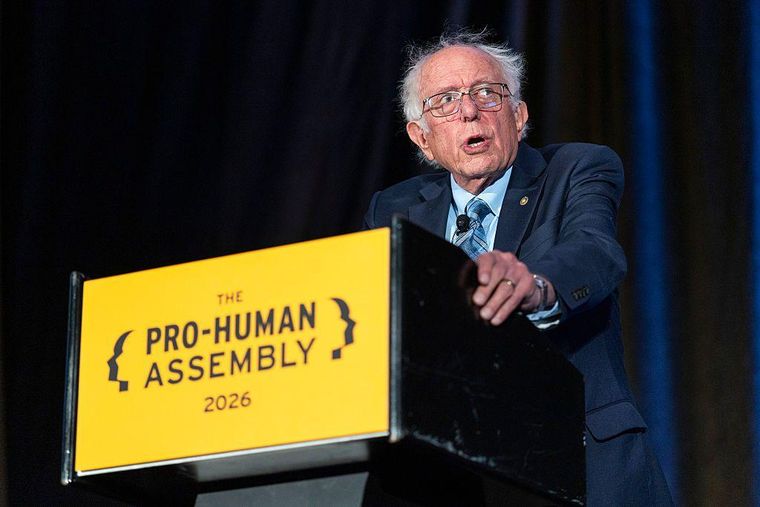Bernie Sanders es uno de los políticos estadounidenses más críticos hacia la IA.