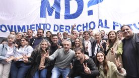 Axel Kicillof participó de la caravana a la casa de CFK por el 17 de octubre,