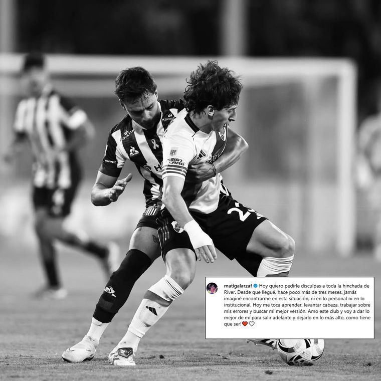 El descargo de Matías Galarza Fonda después de la dolorosa eliminación de River Plate en Avellaneda. El descargo de Matías Galarza Fonda después de la dolorosa eliminación de River Plate en Avellaneda.