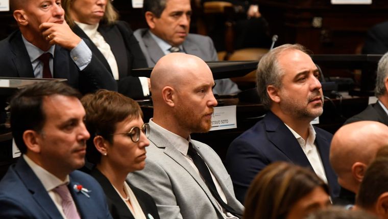 El intendente de Luján, Esteban Allasino; junto a su par de Maipú, Matías Stevanato. El intendente de Luján, Esteban Allasino; junto a su par de Maipú, Matías Stevanato.