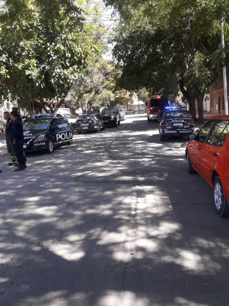 La Policía trabajó en el lugar