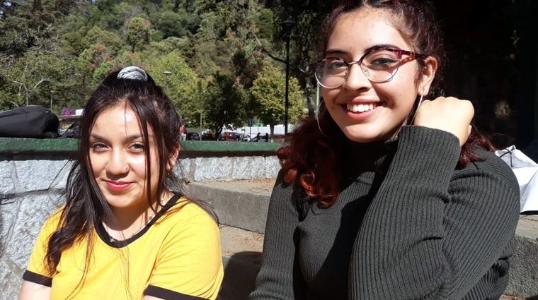 Tiare y Gabriela, en Concepcion.