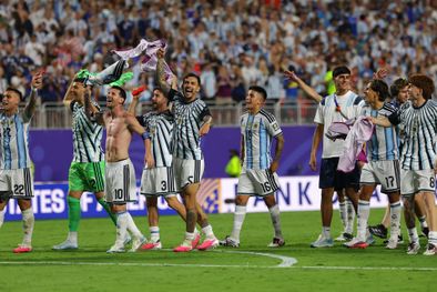 MDZol | Festejo Selección Argentina post 3-1 vs Suiza