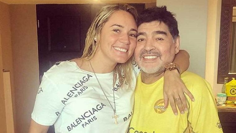 Diego Maradona y Rocío Oliva