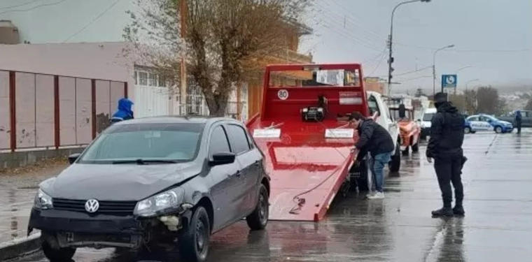 Así quedó el Gol Trend que conducía el detenido Foto: Gentileza