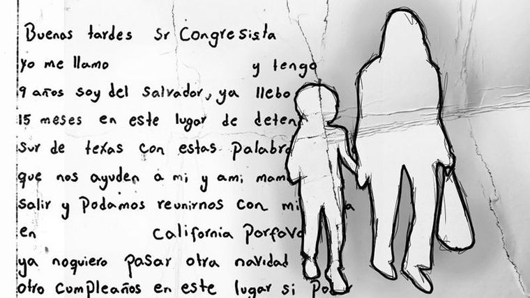 Luisa escribió una carta recientemente dirigida a un congresista estadounidense. Foto: KAKO ABRAHAM PARA BBC MUNDO/GETTY