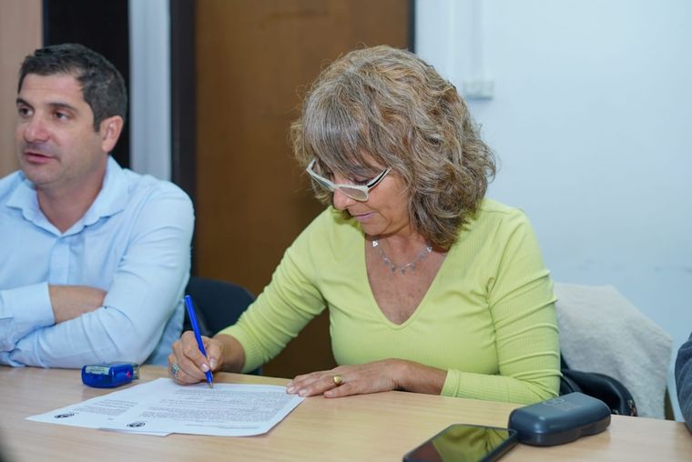 Claudia Iturbe, secretaria general de Ampros Foto: Prensa Gobierno de Mendoza