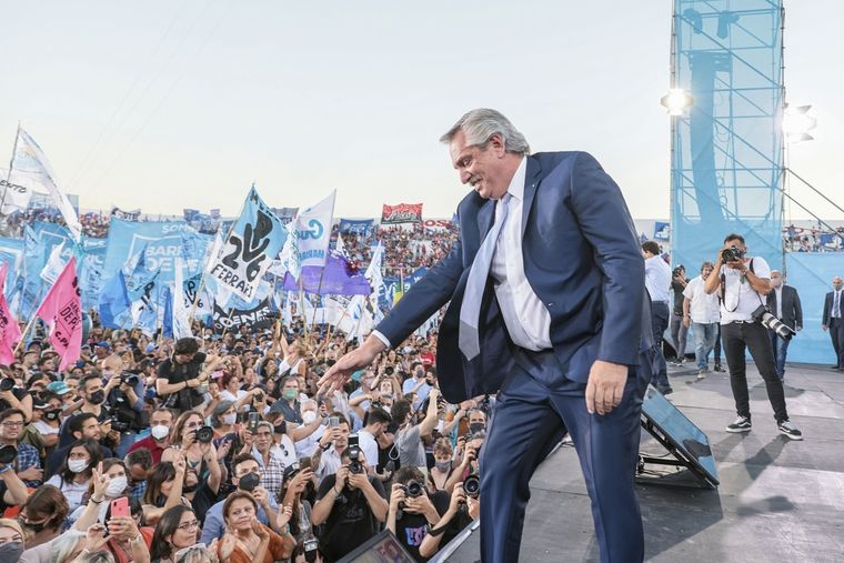 El Presidente Alberto Fernández fue el único orador en el 11º homenaje por la muerte de Néstor Kirchner