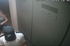 Golpeada La muchacha recibió de lleno un golpe de puño