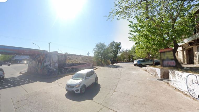 La zona donde encontraron al hombre muerto. Foto: captura