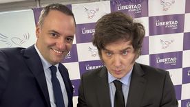 Javier Milei junto a Manuel Adorni Javier Milei junto a Manuel Adorni