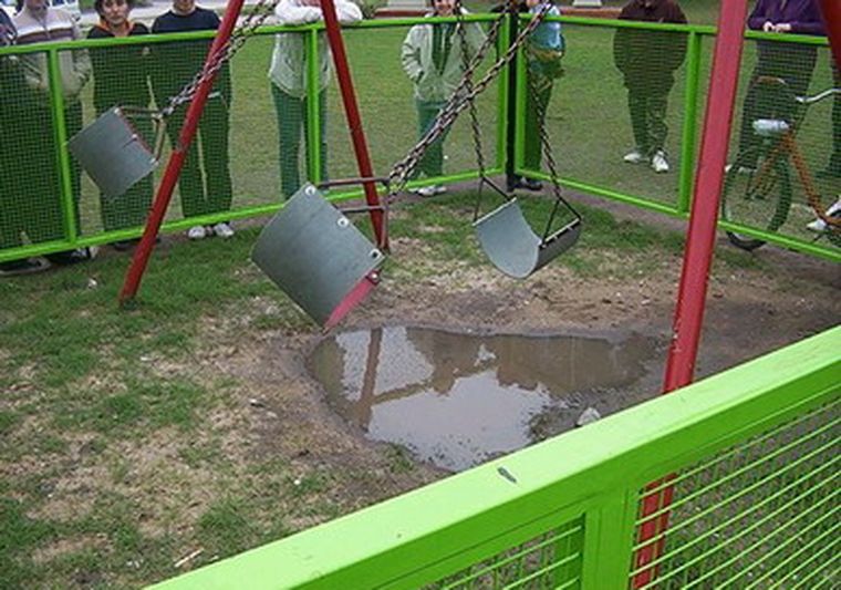 La extraña hamaca de Firmat sigue causando asombro Foto: Gentileza Diario Firmat