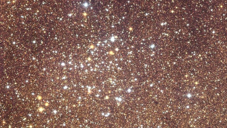 El telescopio Euclid capturó un cúmulo de estrellas, a 8.700 años luz de nosotros