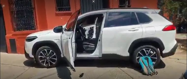 El ladrón fue detenido y atendido por el SAME.  Foto: Captura de pantalla