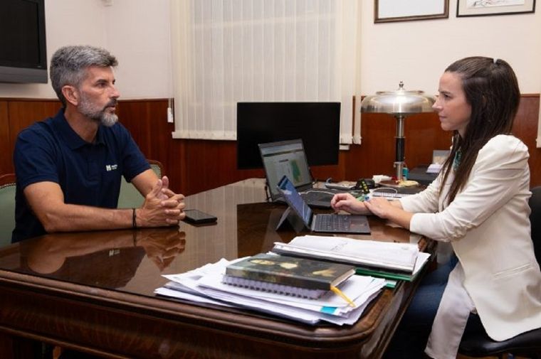 Rus reunida con Ulpiano Suarez, el intendente de la Ciudad Foto: Gobierno