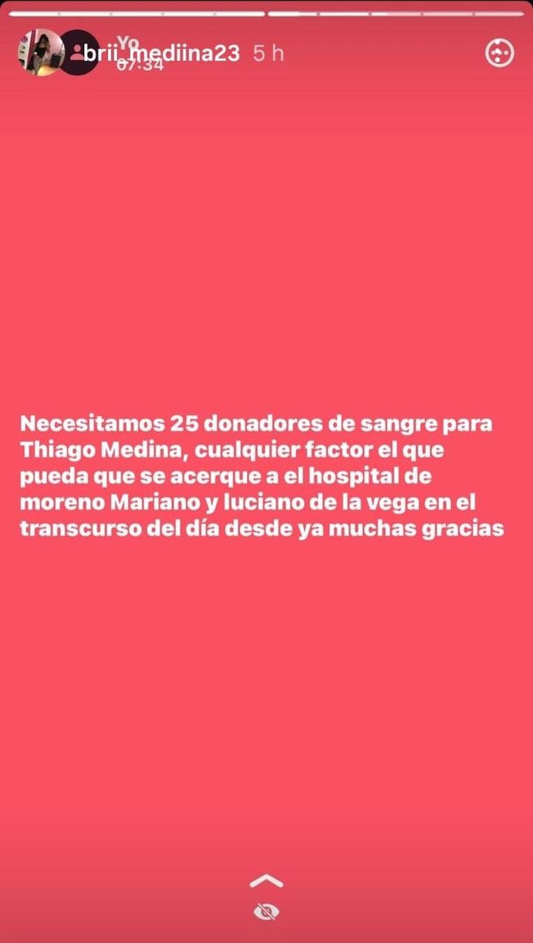 Bri Medina apel&oacute; a la generosidad de la comunidad tras el grave accidente que sufri&oacute; su hermano.