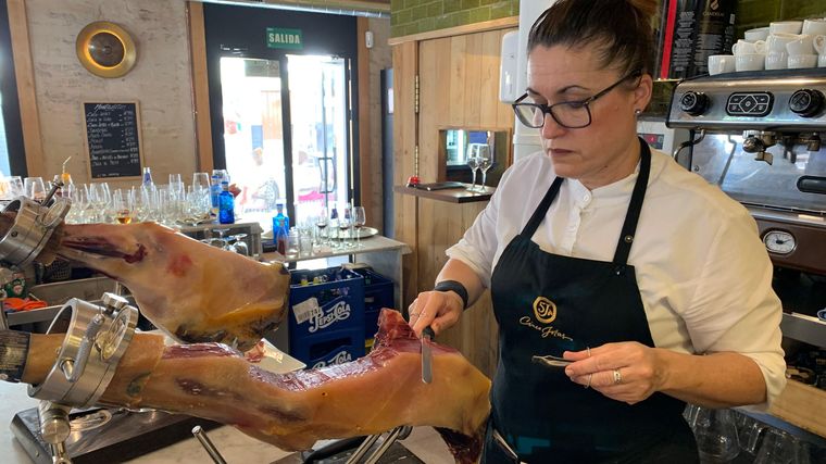 El célebre jamón ibérico es una de las grandes exportaciones de España.