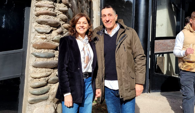 Daniela Galván y Javier Espina. Daniela Galván y Javier Espina.