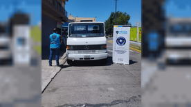 El vehículo robado. Foto: NA.