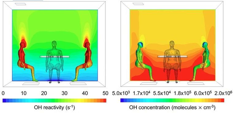 El campo de oxidación a nuestro alrededor luce como un aura de energía Foto: Universidad De California en Irvine