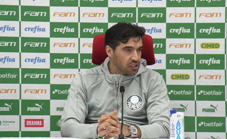 Abel Ferreira, el DT de Palmeiras, y una fuerte crítica a días de la vuelta ante River. Foto: Captura
