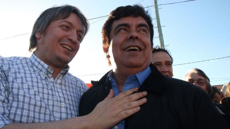 Fernando Espinoza junto a Máximo Kirchner. Foto: Diputados Bonaerenses