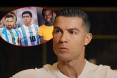 Cristiano Ronaldo opinó quien es el mejor futbolista de la historia: ¿Messi, Maradona, Pelé o él?. Foto: IG oficial de @pele @maradona @leomessi | Captura de TV