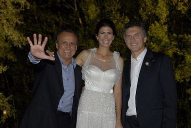 MDZol | Del Sel junto a Macri y su flamante esposa. Foto: web