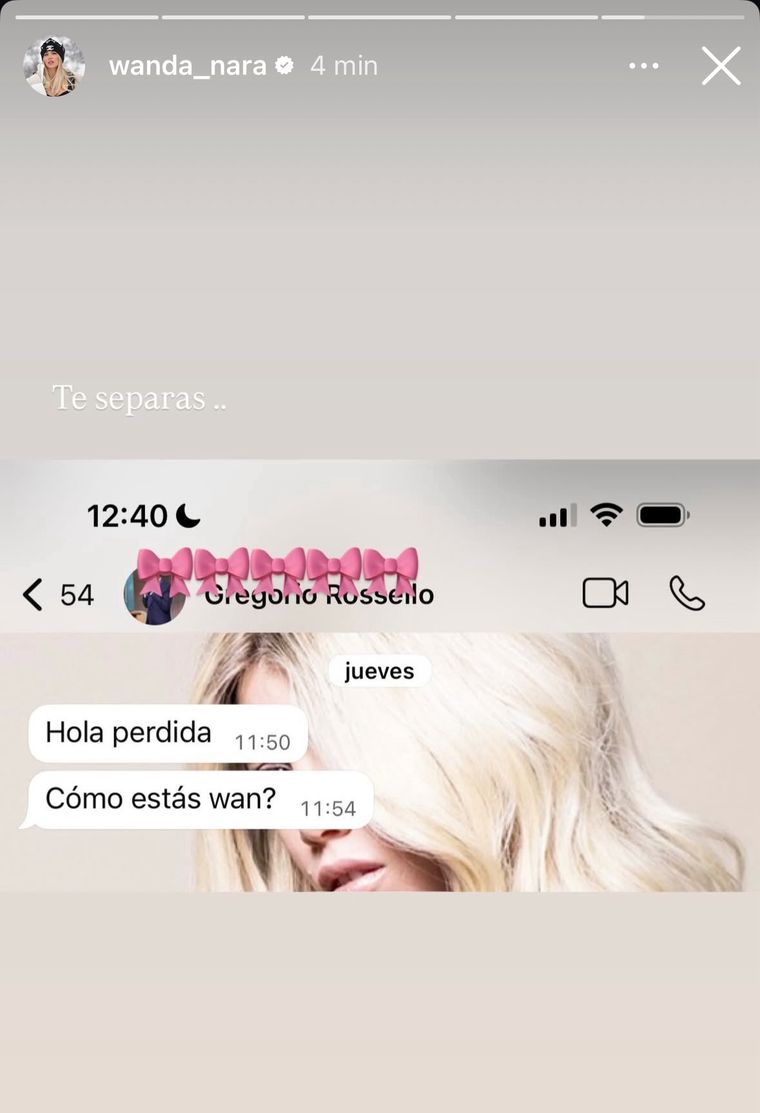 Wanda Nara quemó al famoso que le escribió. Wanda Nara quemó al famoso que le escribió.