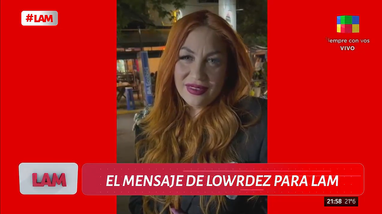 Lourdes Fernández suspendió una entrevista en LAM. Foto: captura de video / América TV. Lourdes Fernández suspendió una entrevista en LAM. Foto: captura de video / América TV.