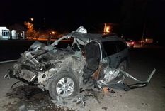 Así quedó el auto tras el tremendo accidente. Foto: Juan Pablo Navío @jp_navio