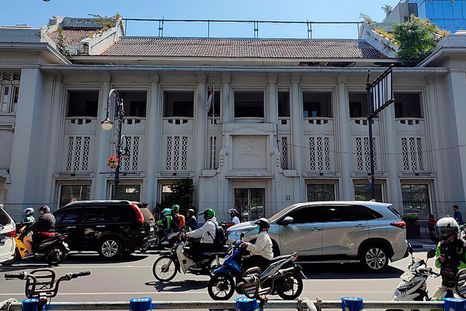 El reciente terremoto en Indonesia no afectó al antiguo edificio de Jiwasraya de Bandung, prevista para que sea el futuro Museo de la Música de Indonesia.