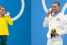 Emma McKeon y Caeleb Dressel Foto: GETTY IMAGES Foto: GETTY IMAGES