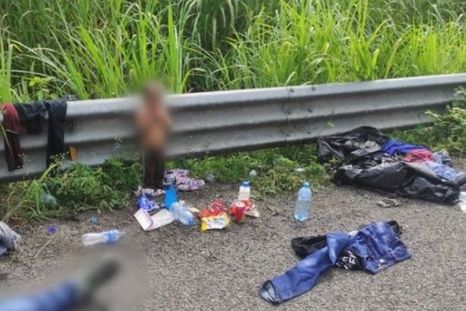 El pequeño en la carretera. Foto: REUTERS