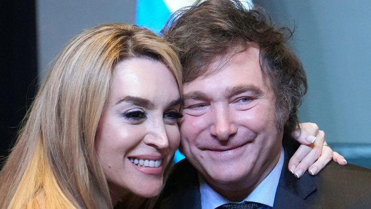 Fátima Florez y Javier Milei se mostrarán juntos este viernes en Mar del Plata. Foto: NA