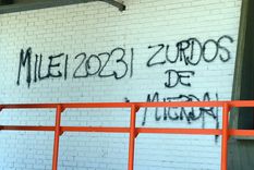 Las pintadas en la UNCuyo de este miércoles Foto: ALF PONCE MERCADO / MDZ