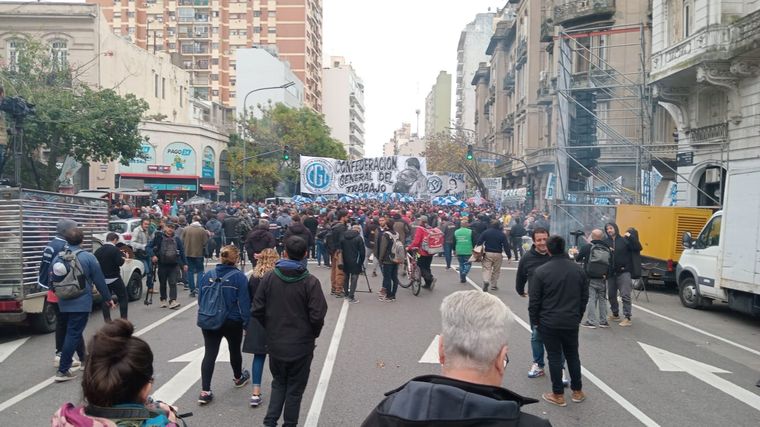 La CGT se movilizó contra el Gobierno. Foto: Gonzalo Barrera / MDZ