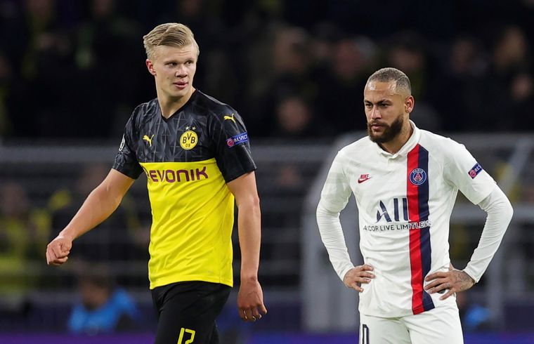 Haaland Neymar Foto: EFE