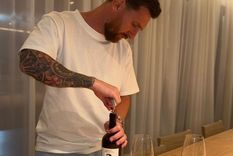 El astro brinda con vinos Foto: Gentileza