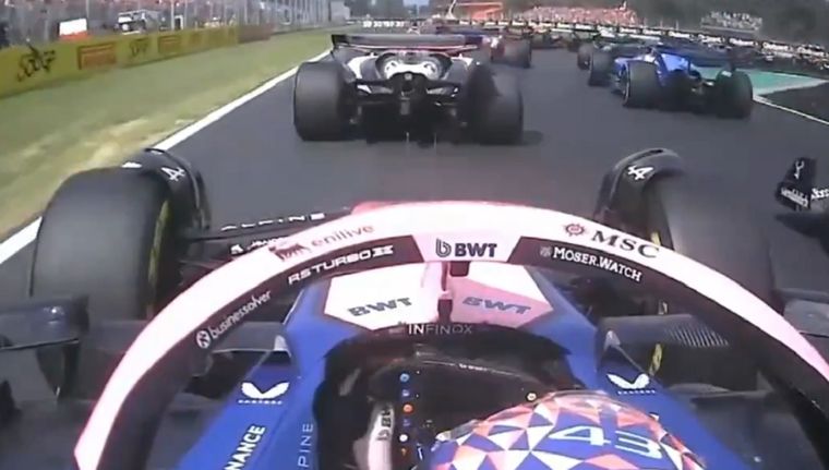 Franco Colapinto tuvo una largada limpia en Monza.