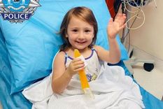 La policía distribuyó esta imagen de la niña tras ser encontrada. Foto: Policía La policía distribuyó esta imagen de la niña tras ser encontrada. Foto: Policía