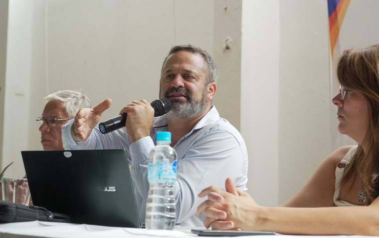 Gustavo Correa, titular del SUTE. Gustavo Correa, titular del SUTE.