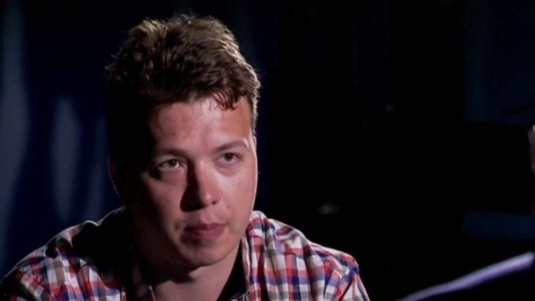 Familiares de Protasevich creen que la entrevista fue realizada bajo coacción. Foto: BELARUSKAJA TELE-RADIO CAMPANIJA