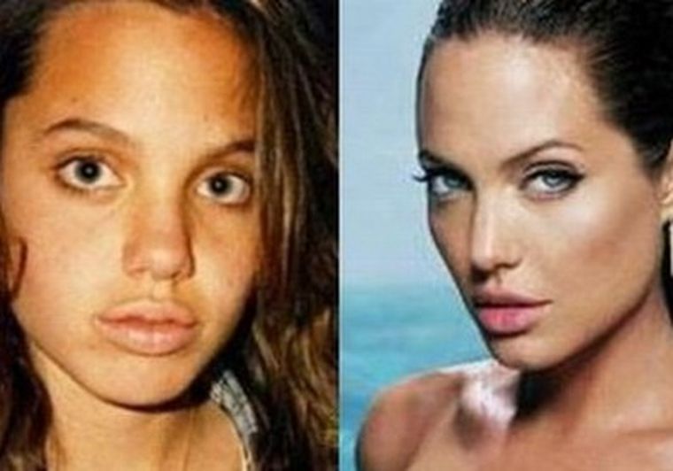 Esa boca es imposible no reconocerla: Angelina Jolie. Foto: web
