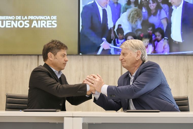 Kicillof y Ziliotto se reunieron en Santa Rosa. Foto: Prensa PBA